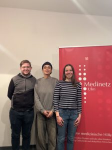 Der neue Vorstand: Michael Grimminger, Yudith Ntibizerwa, Lara Linderlich